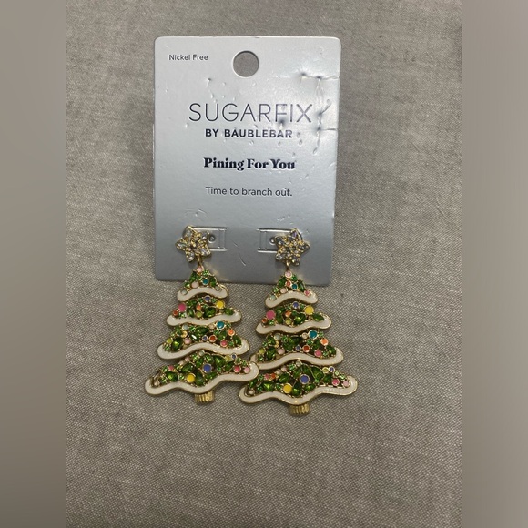 SUGARFIX by BaubleBar, 2 Pairs Drop Earrings,Sweater weather. Time to branch out - Picture 4 of 8